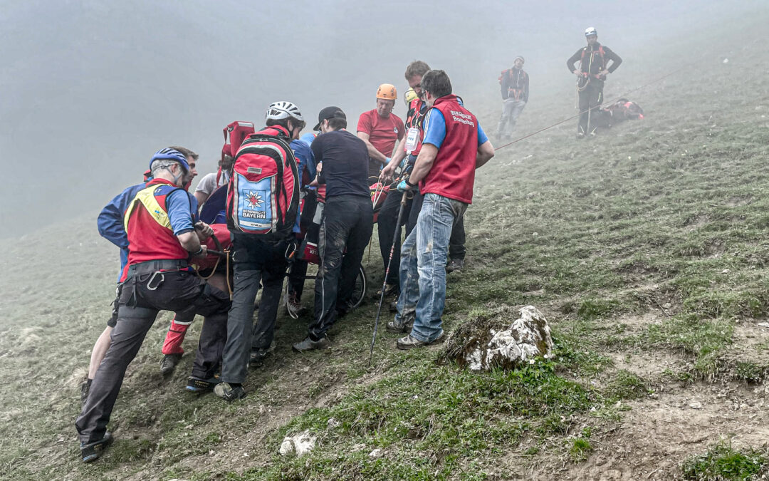 Aufwändige Rettungsaktion am Heuberg durch die Bergwacht